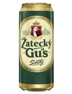 ZATECKY GUS - SVĚTLÝ - Czech Pilsner Lata 90cl - Buscador de Cervezas - Brewhouse