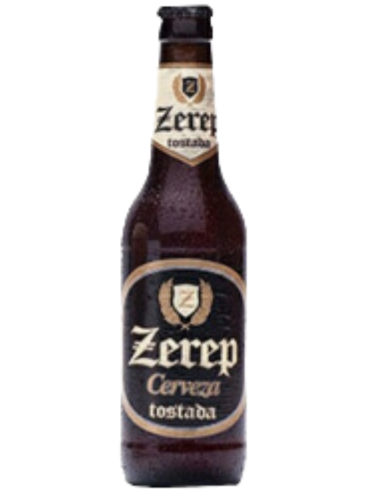 garrafa de 33cl de cerveja da marca ZEREP - ROASTED, estilo Red Ale