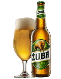 botella 50cl de cerveza de marca ZUBR - OKAZ NATURY, estilo European Pale Lager 2