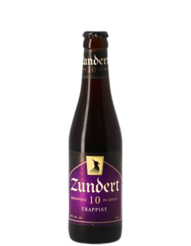 botella 33cl de cerveza de marca ZUNDERT - 10 TRAPPIST, estilo Belgian Quadruple