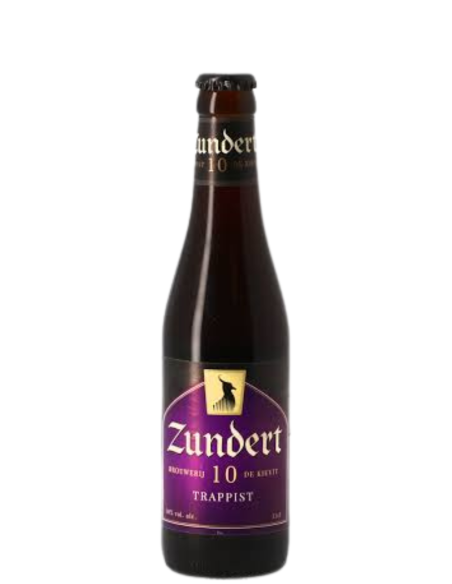 33cl bottle of beer brand ZUNDERT - 10 TRAPPIST, Belgian Quadruple style