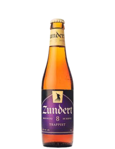 33cl bottle of beer brand ZUNDERT - 8 TRAPPIST, Belgian Strong Dark Ale style