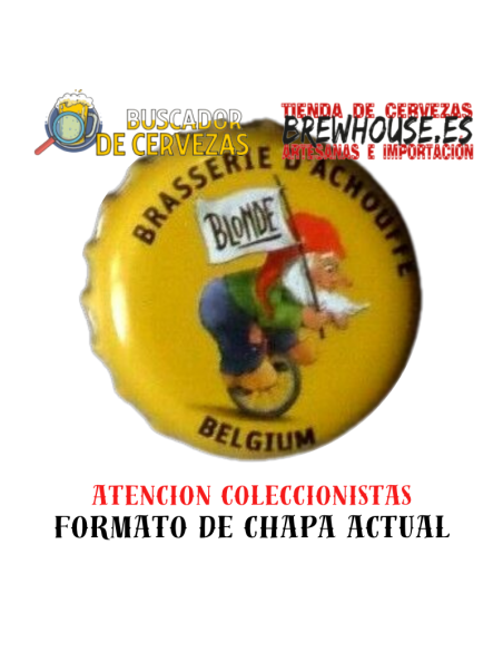 tampa de garrafa amarela com desenho da marca