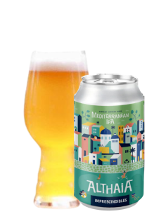 lata 33cl de cerveza de marca ALTHAIA IPA, stilo ipa 2
