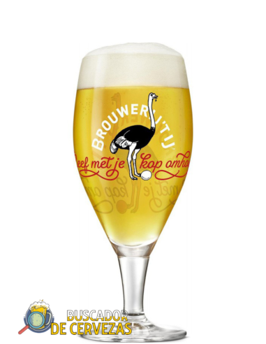 Copa Snifter  30cl de cerveza de marca BROUWERIJ’T con cerveza