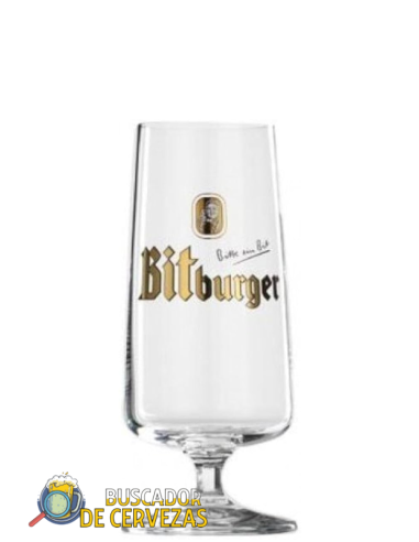 Copo tulipa de cerveja da marca BITBURGER 25cl