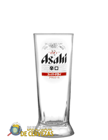 copo de cerveja da marca asahi