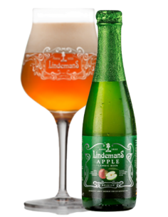 botella 33cl de cerveza de marca LINDEMANS - APPLE (MANZANA), estilo Lambic Frutas 2