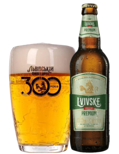 botella 33cl de cerveza de marca LVIVSKE - PREMIUM, estilo German Pilsner 2