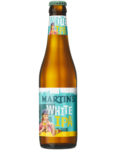 botella 33cl de cerveza de marca MARTIN'S - WHITE IPA, estilo Belgian IPA