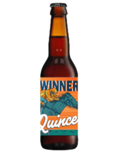 33cl bottle of beer branded LA QUINCE - DERBY WINNER, Helles Lager style (Gluten Free)