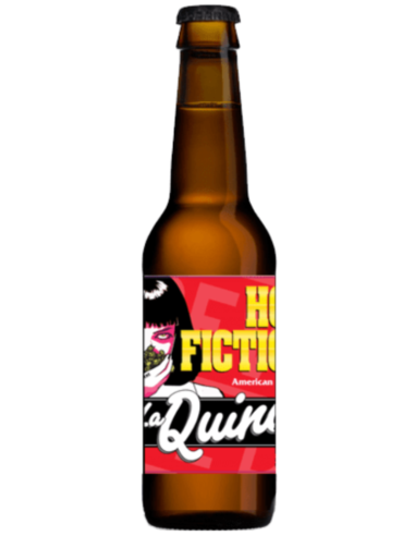 LA QUINCE garrafa de 33cl de cerveja com a marca - HOP FICTION, estilo American Pale Ale