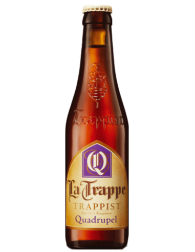 botella 33cl de cerveza de marca LA TRAPPE - QUADRUPEL, estilo Belgian Quadruple