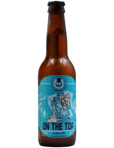 botella 33cl de cerveza de marca O'CLOCK BREWING - ON THE TOP, estilo Trekker Wheat IPA