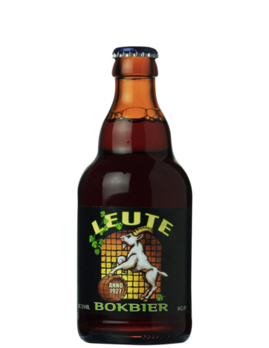 botella 33cl de cerveza de marca LEUTE - BOKBIER, estilo Belgian Strong Dark Ale