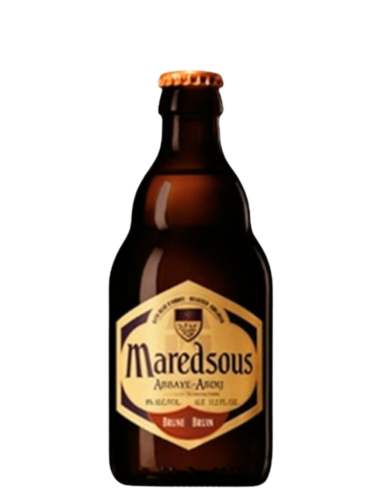 botella 33cl de cerveza de marca MAREDSOUS - BRUIN, estilo Belgian Dubbel