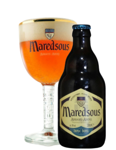 botella 33cl de cerveza de marca MAREDSOUS -TRIPLE , estilo Belgian Triple 2