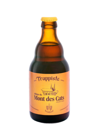 botella 33cl de cerveza de marca MONT DES CATS - TRAPPISTE, estilo Belgian Triple