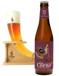 botella 33cl de cerveza de marca LA CORNE - QUADRUPLE OAKED, estilo Belgia Quadruple 2