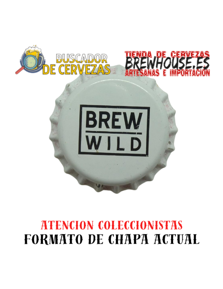 chapa de botella color blanco con dibujo de marca