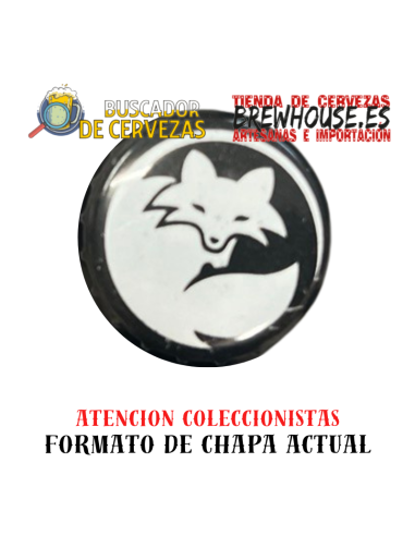 chapa de botella color blanco con dibujo de marca
