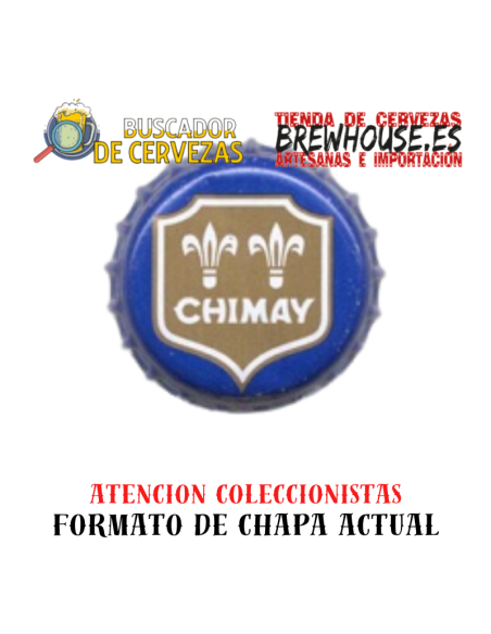 blue bottle badge with brand drawing