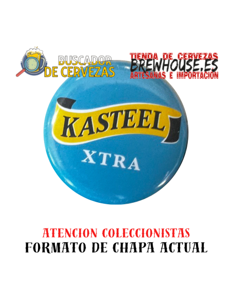 blue bottle badge with brand drawing