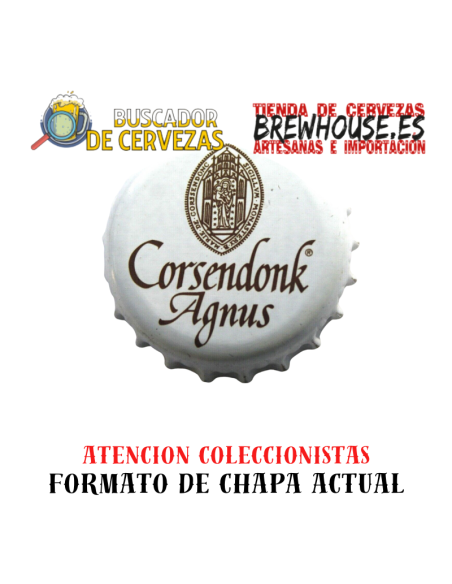 chapa de botella color blanco con dibujo de marca