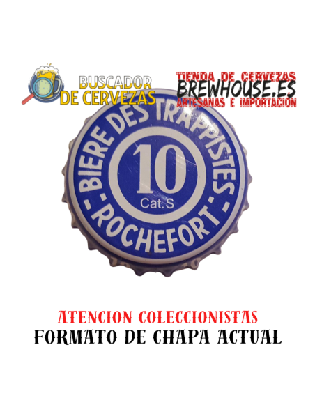 chapa de botella color azul con dibujo de marca