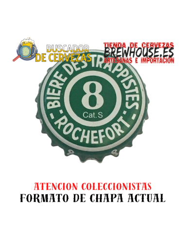 chapa de botella color verde con dibujo de marca