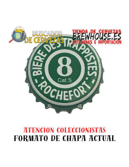 chapa de botella color verde con dibujo de marca