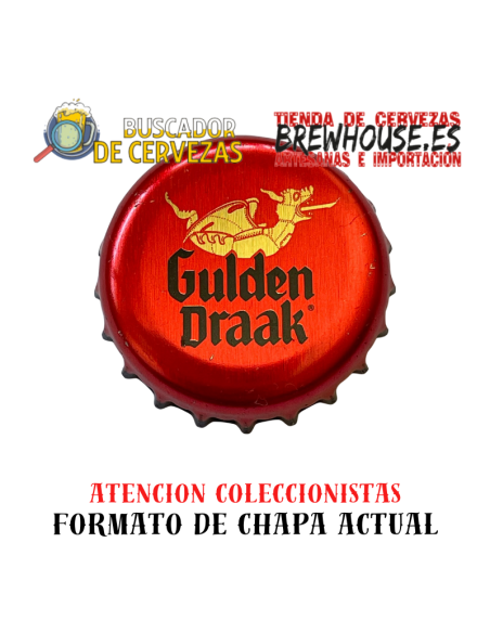 chapa de botella color rojo con dibujo de marca