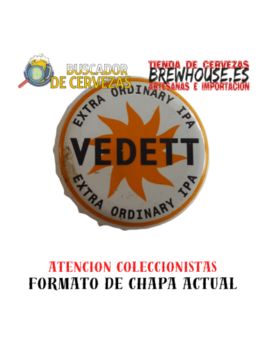 chapa de botella color blanco con dibujo de marca