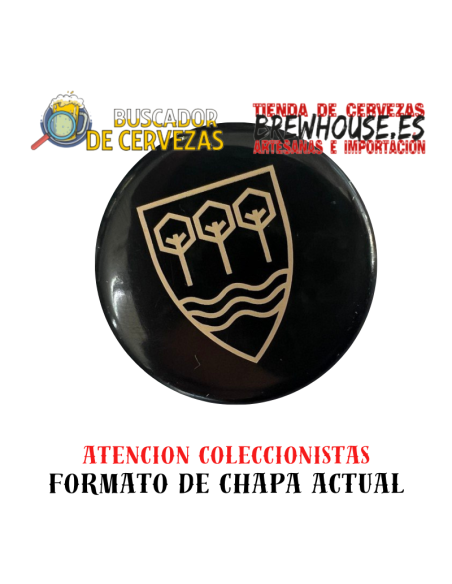 black bottle cap with brand drawing