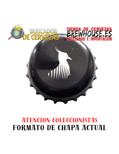 black bottle cap with brand drawing