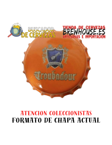 distintivo de garrafa laranja com desenho da marca