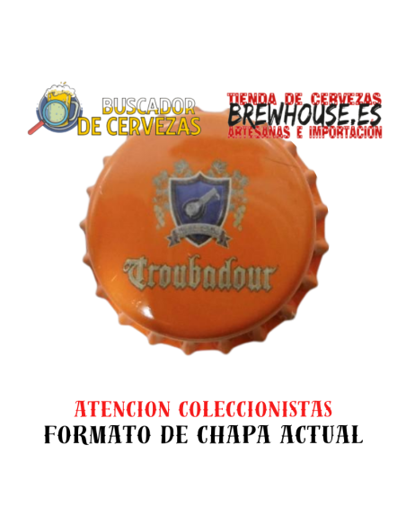 distintivo de garrafa laranja com desenho da marca