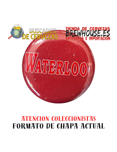 chapa de botella color rojo con dibujo de marca