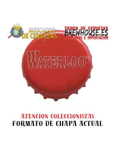 chapa de botella color rojo con dibujo de marca