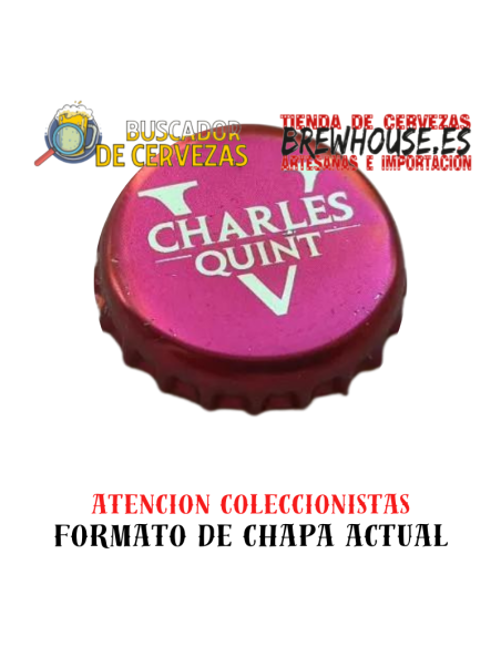 chapa de botella color rosa con dibujo de marca