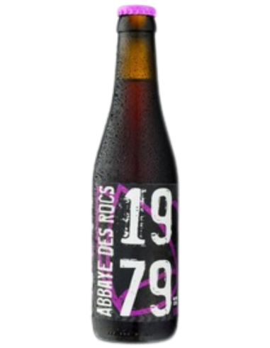 botella 33cl de cerveza de marca l'Abbaye des Rocs , stilo Belgian Strong Dark Ale