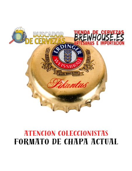 chapa de botella color oro con dibujo de marca