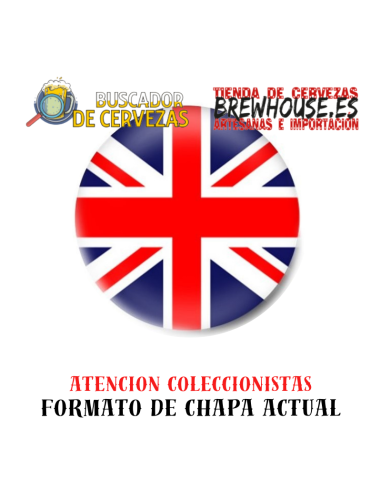 chapa de botella con dibujo de bandera de inglaterra