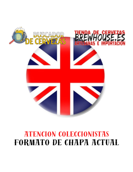 chapa de botella con dibujo de bandera de inglaterra