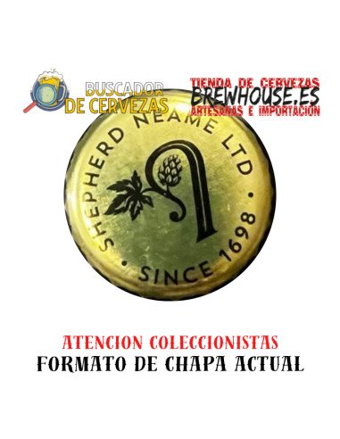 chapa de botella color oro con dibujo de marca