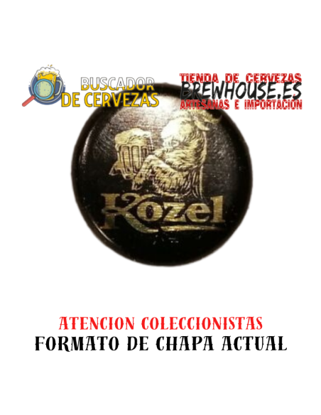 brown bottle cap with brand drawing