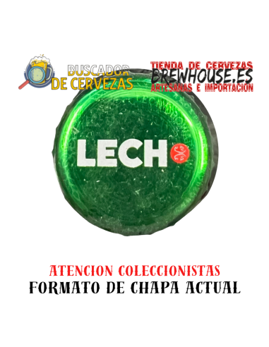 chapa de botella color verde con dibujo de marca