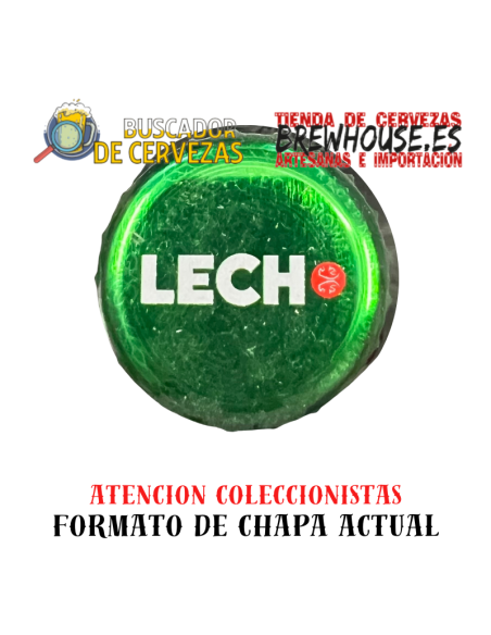 chapa de botella color verde con dibujo de marca