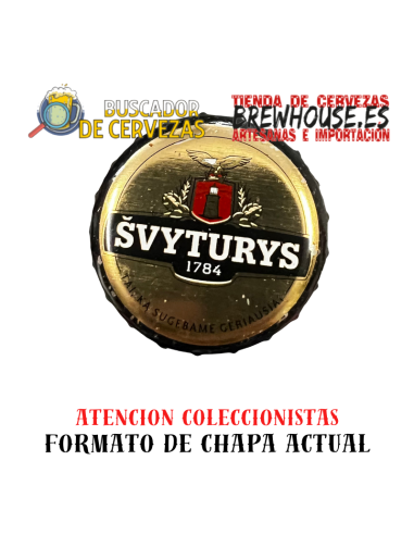 chapa de botella color oro con dibujo de marca