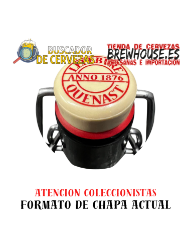 tampa de garrafa de cor creme com desenho da marca